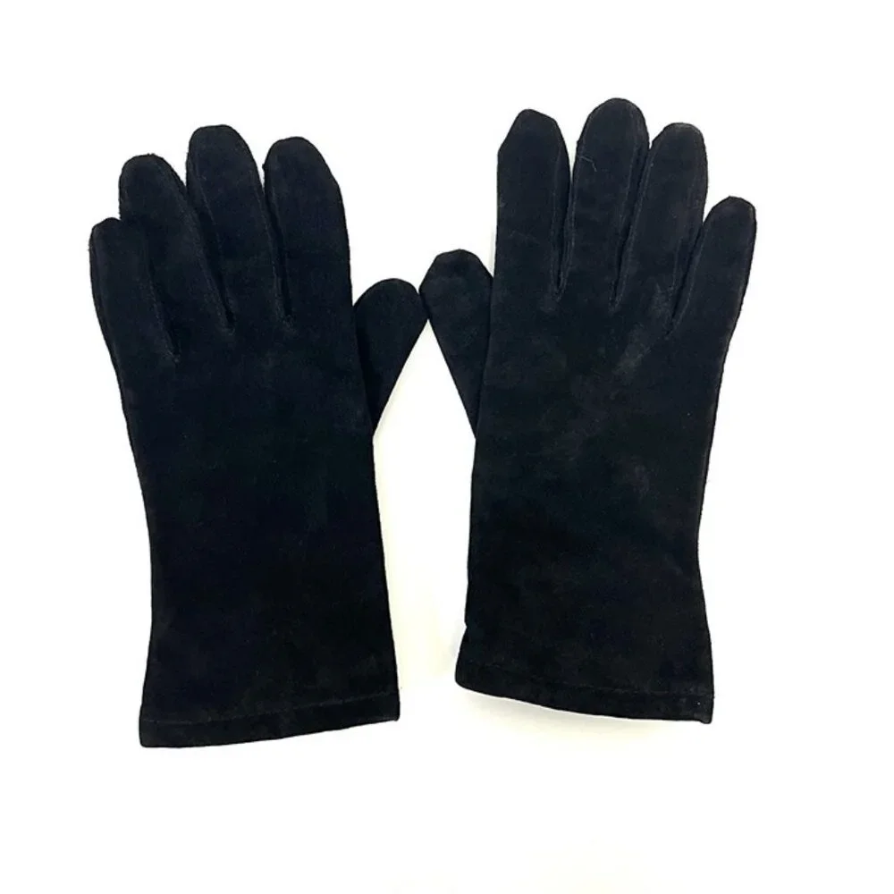 Women’s Grandoe Suede Gloves Sz M Lined Driving Gloves Preppy Classy Retro